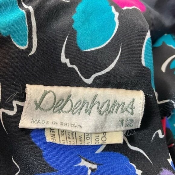 Debenhams Floral colorful half sleeve dress size 8 / uk12 Gorgeous Colorful - Picture 13 of 16